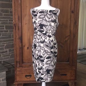 Jones New York flowered, sleeveless dress.